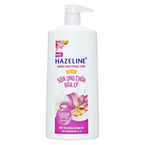 Sữa tắm Hazelin ong chúa hoa ly chai  800g