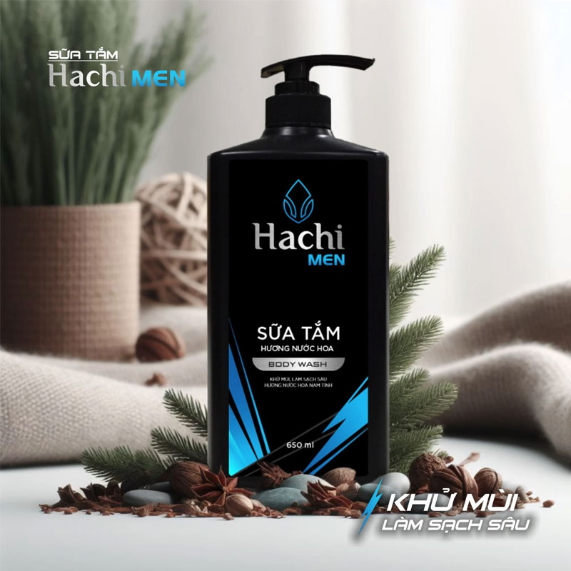 Sữa tắm Hachi  Men  650g