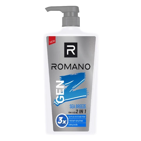 Tắm gội  Romano Gen Z Sea Breeze  610g