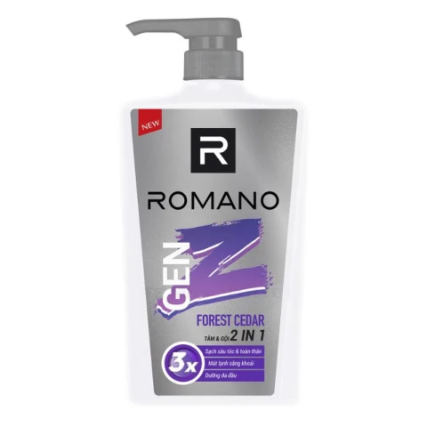 Tắm gội  Romano Gen Z 3x Forest cedar  610g