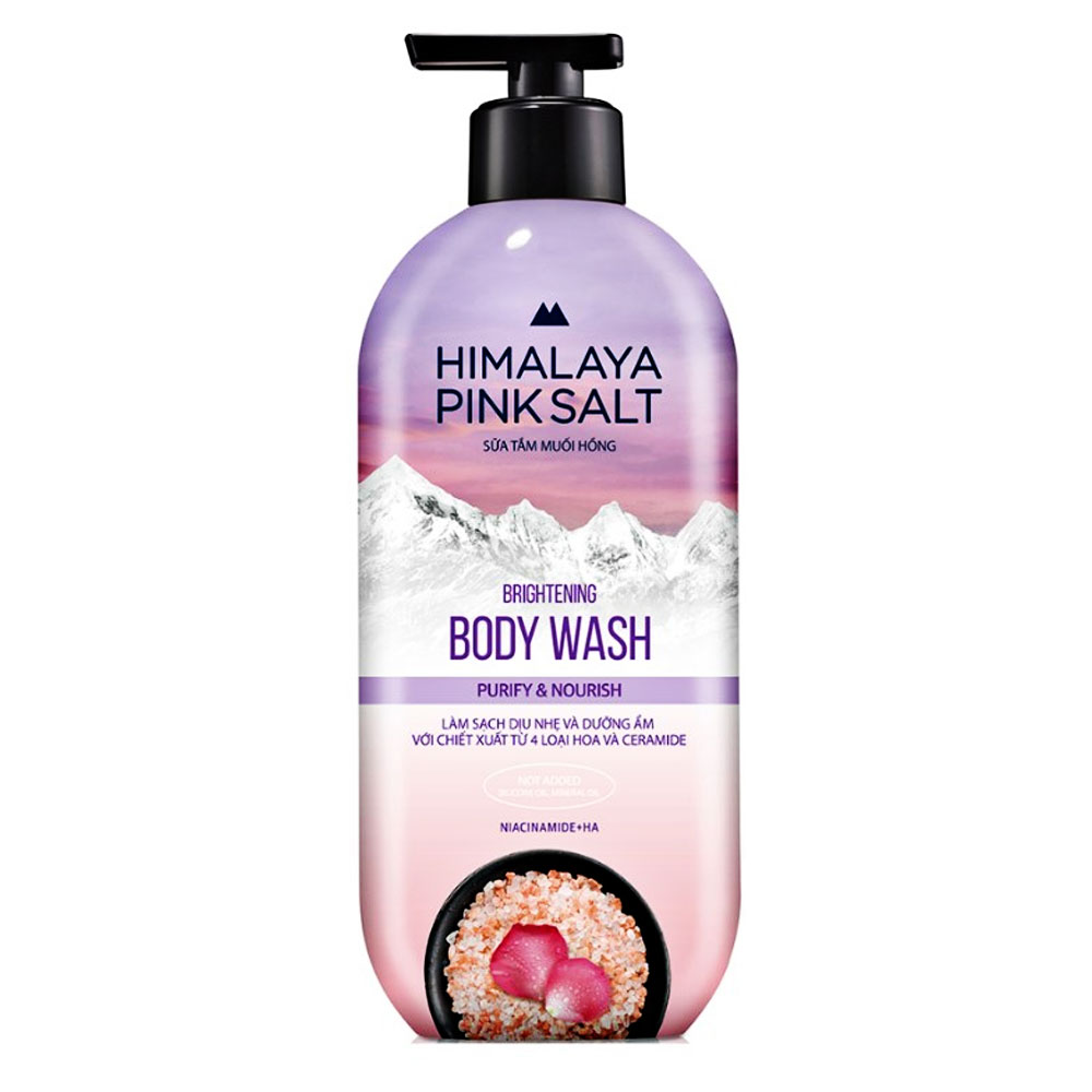 Sữa tắm Himalaya muối hồng làm sạch và dưỡng ẩm da 500ml