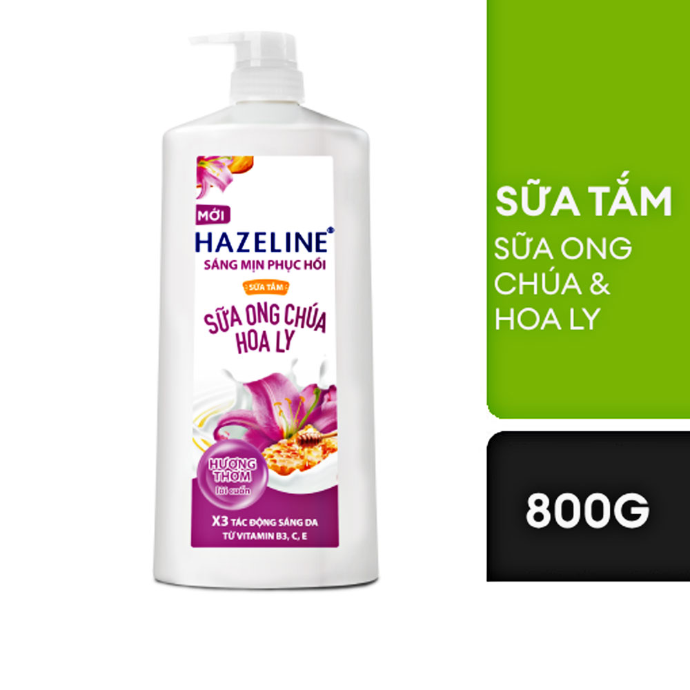 Sữa tắm Hazelin sữa ong chúa, hoa ly  6g