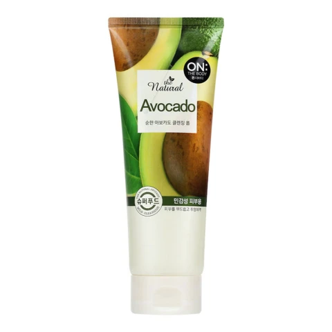 Sữa rửa mặt On The body  the natural  AVOCADO cho da nhạy cảm  200G