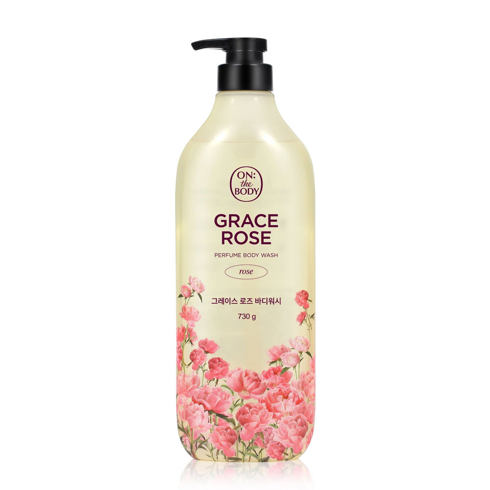 Sữa tắm On The body  PERFUME GRACE ROSE 5 tinh chất hoa  730g