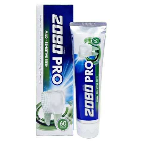 Kem đánh răng2080   Pro Mild Sensitive chống ê buốt cho răng nhạy cảm cao 125g 
