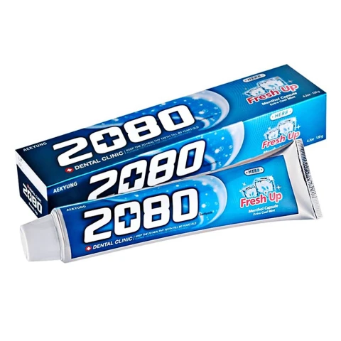 Kem đánh răng2080 Dental Clinic Fresh up bạc hà the mát 120g 