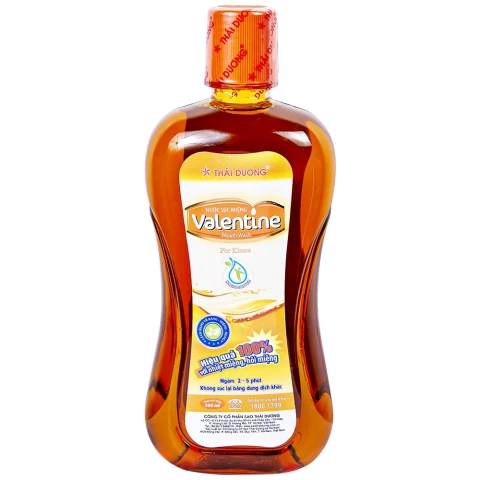 Nước súc miệng  Thái dương Valentine Nano Bạc 500ml