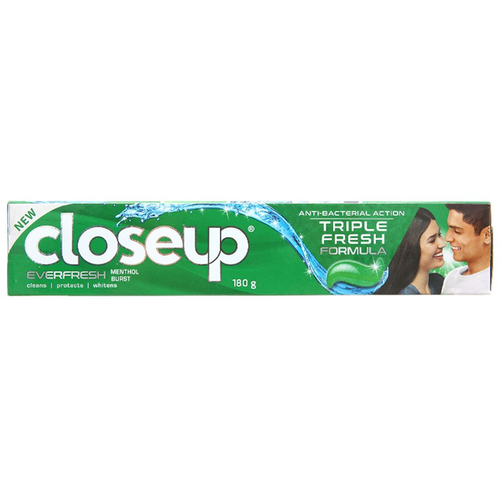 Kem đánh răng Closeup Bạc hà thơm mát  180g