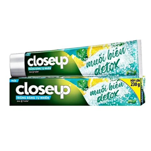 Closeup KĐR chanh vàng + muối biển 230g/36