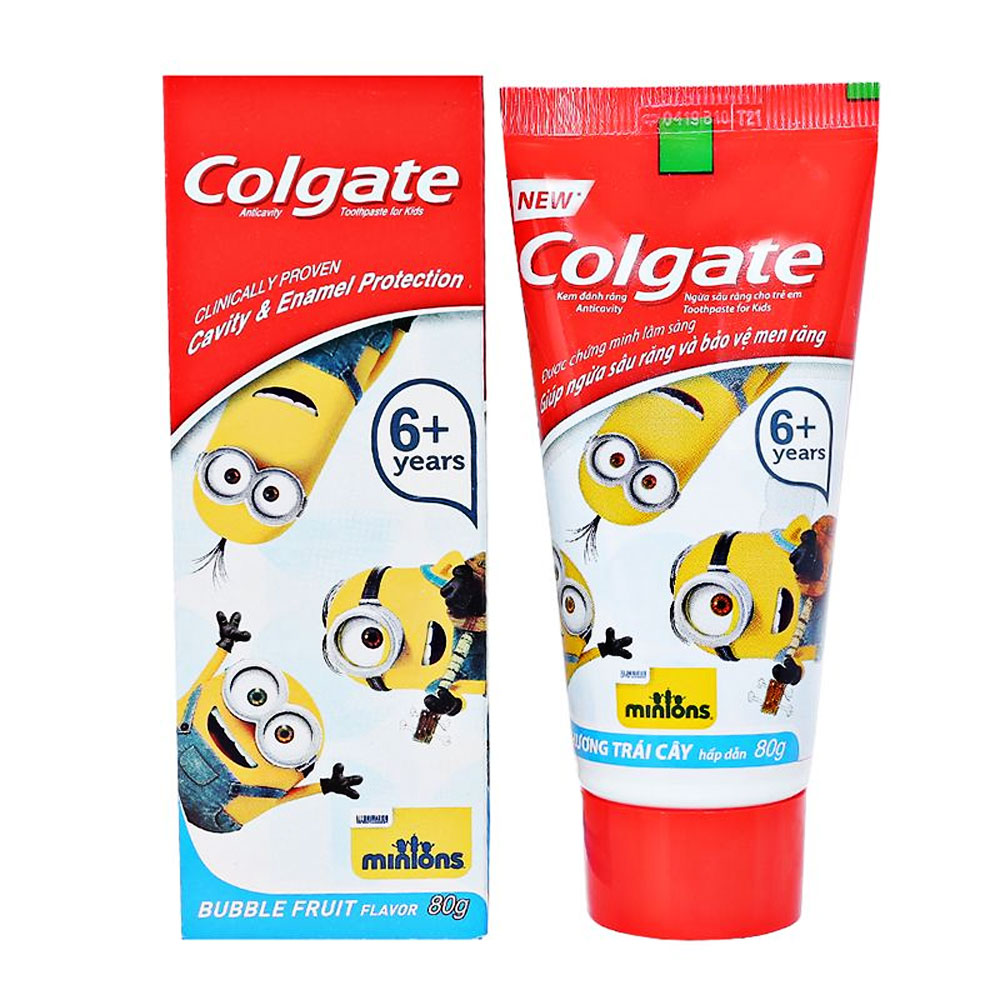 Kem đánh răng colgate trẻ em  hương trái cây minion 80g