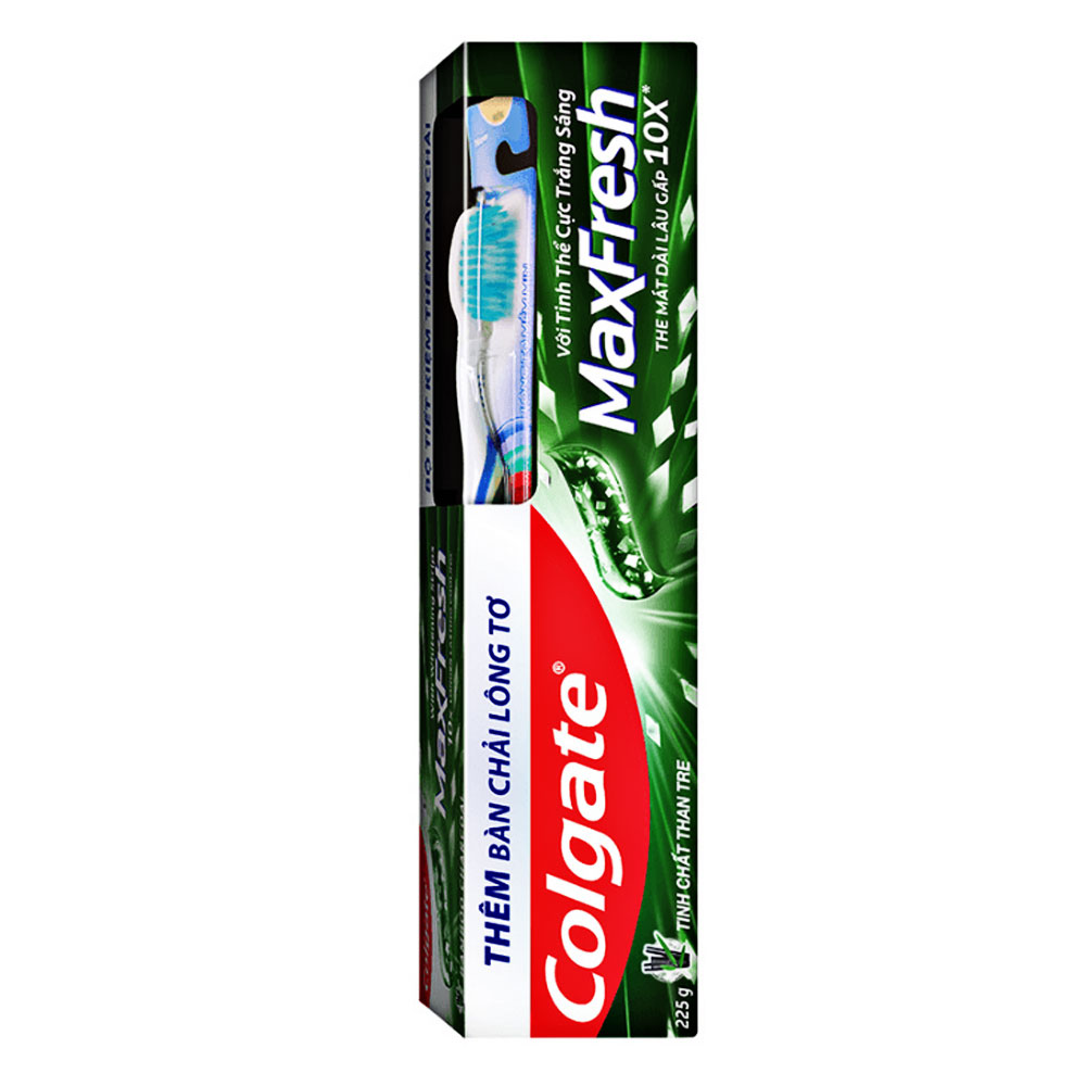 Kem đánh răngColgate   Maxfesht Tinh chất than tre 225g 