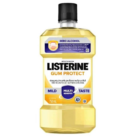 Nước súc miệng  Listerine  Gum Care vị gừng thảo mộc 750ml