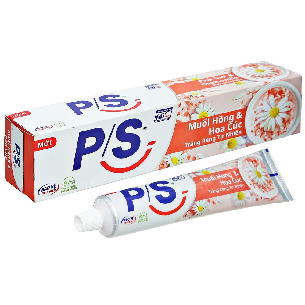 Kem đánh răng PS muối hồng và hoa cúc 180g