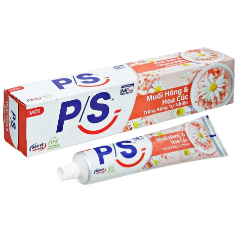 Kem đánh răng PS muối hồng và hoa cúc 180g