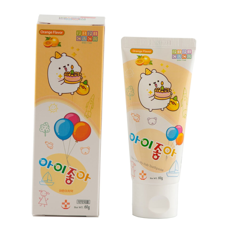 Kem đánh răng Pipicucu tre em hương cam 60g
