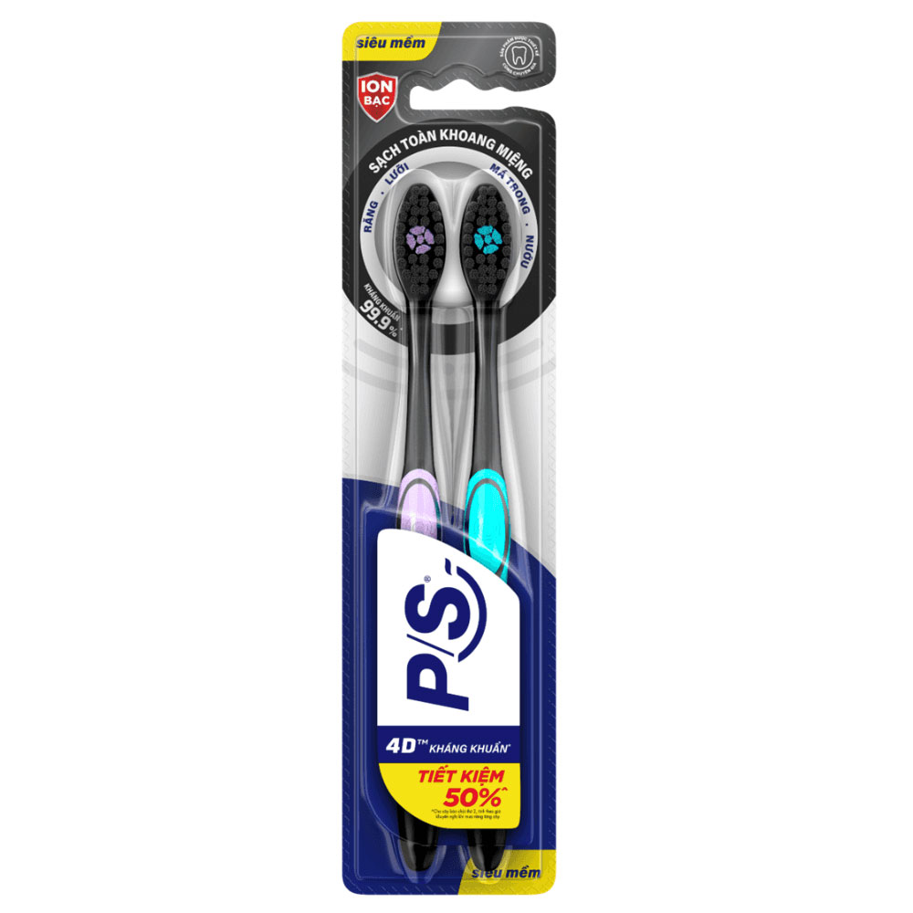 Bàn chải đánh răng PS 4D than bạc MP2