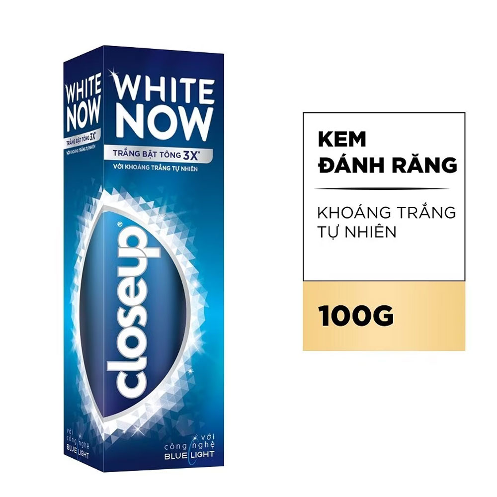 Kem đánh răngCloseup  White Now với khoáng trắng tự nhiên 100g