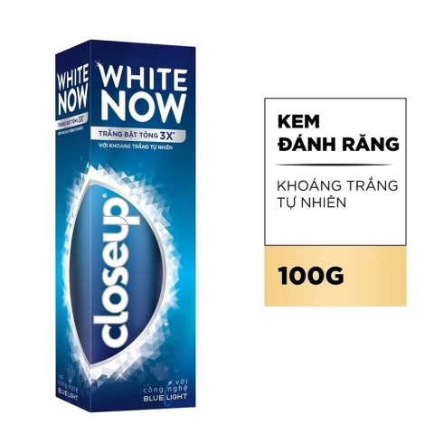 Kem đánh răngCloseup  White Now với khoáng trắng tự nhiên 100g