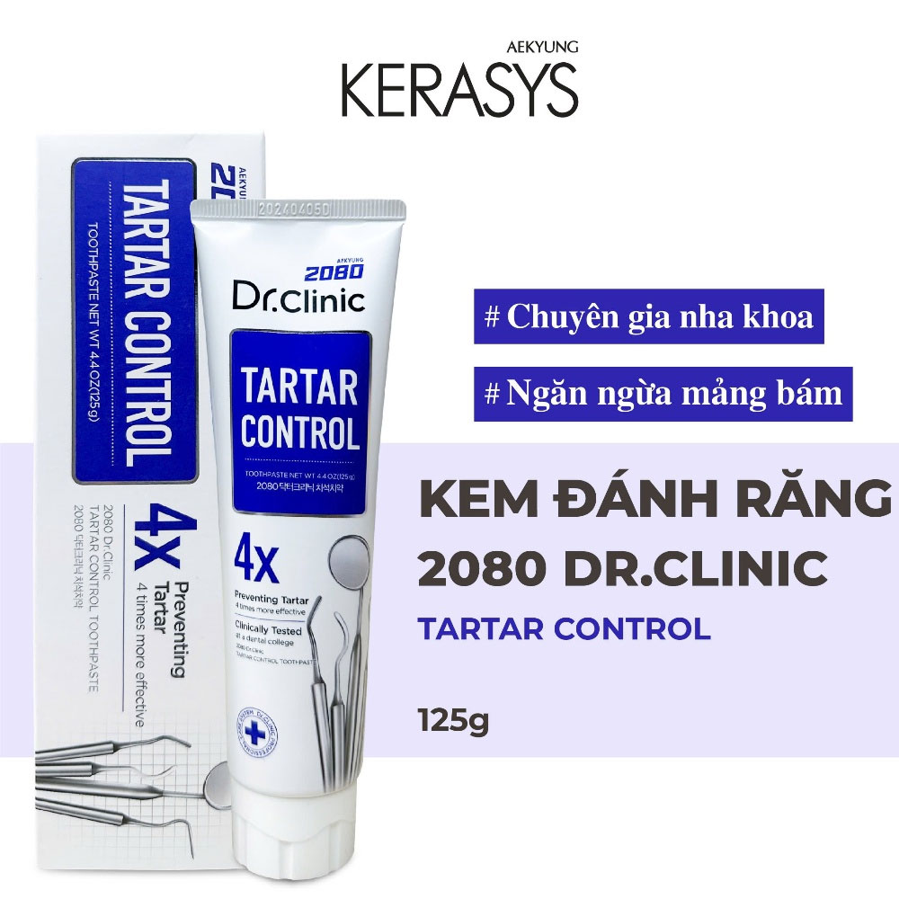 Kem đánh răng2080 Aekyung ngăn ngừa mảng bám125g