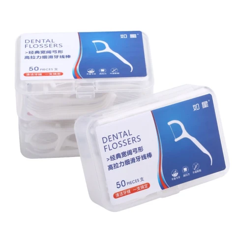 Tăm chỉ nhựa hiệu K188 FLOSS PICK  (50 chiếc / Hộp )
