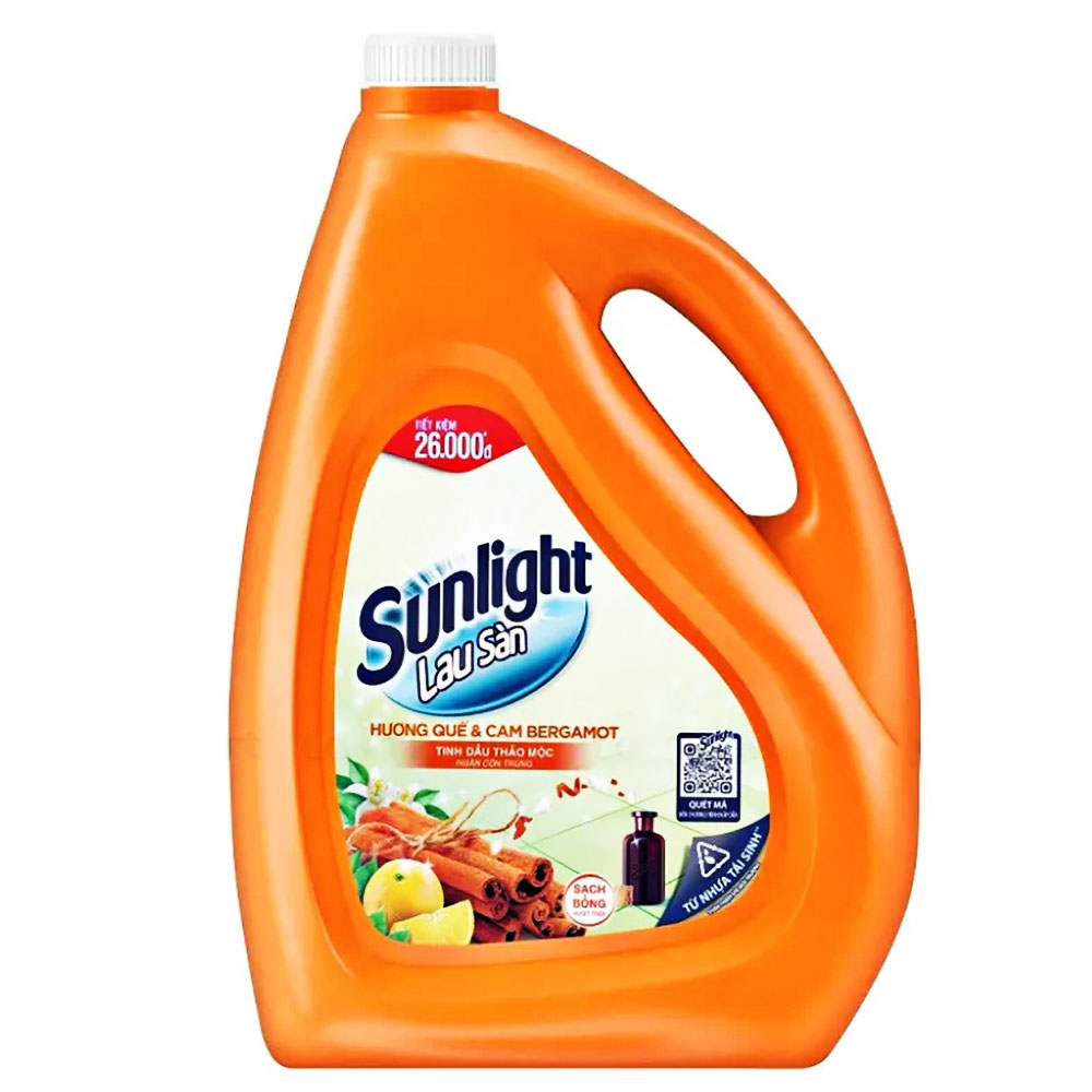 Nước rửa chén Sunlight Hương Quế cam 3.5kg