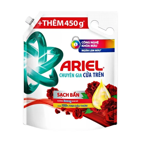 Nước giặt Ariel đỏ cửa trên hương downy đam mê công nghệ khóa màu  3.05kg