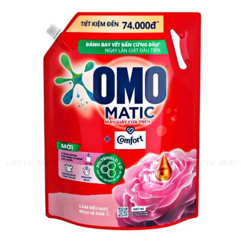 Nước giặt Omo cửa trên hoa hồng Ecuador  túi 3.8kg/4