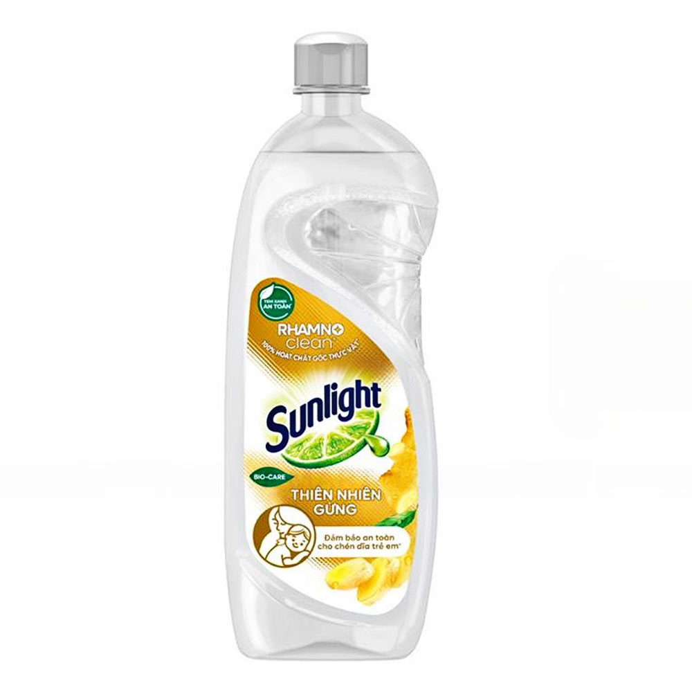 Nước rửa chén Sunlight  Thiên nhiên Gừng chai 750g 