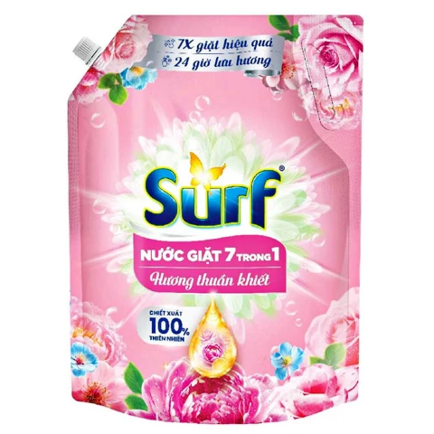 Nước giặt Surf  7in1 hương thuần khiết túi  2.5kg