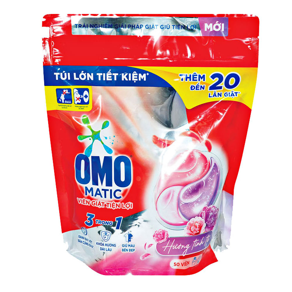 Viên giặt  OMO  tiện lợi tinh tế 50V  525g