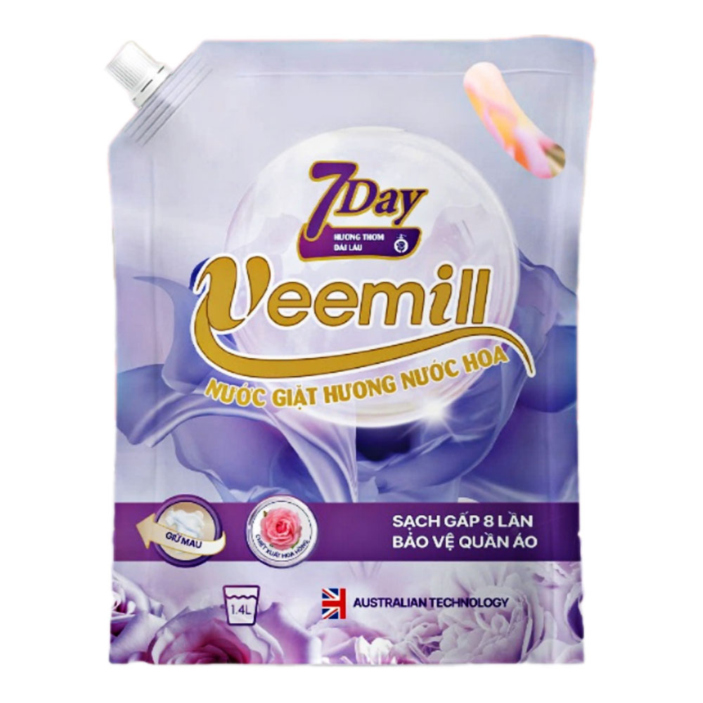 Nước giặt Veemill  hương nước hoa chiết xuất  hoa oải hương 3.6L