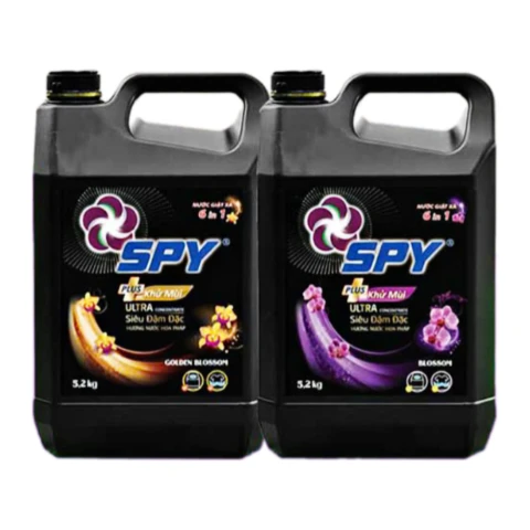 Nước giặt Spy 6 in 1 Ultra siêu đậm đặc Golden Blossom  5.2kg