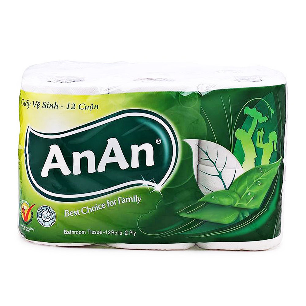 Giấy vệ sinhAn An   12 cuộn