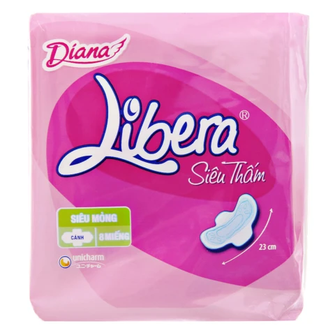 Băng vệ sinh Libera  Siêu thấm cánh   8 miếng