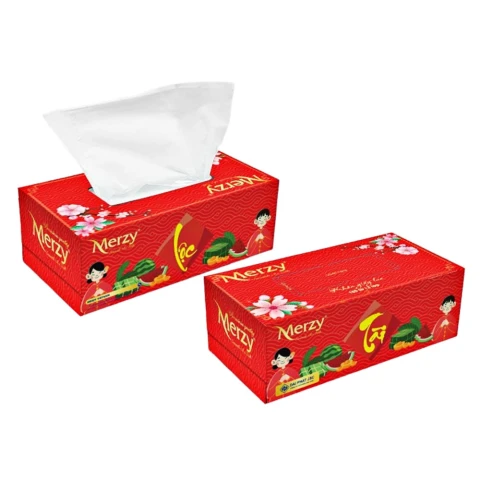 Giấy ăn  Merzy rút gói  180 tờ