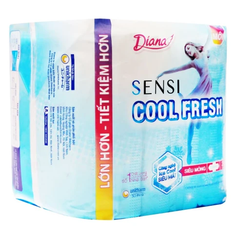 Băng vệ sinh Diana Sensi Cool Fresh siêu mỏng cánh  20 miếng 