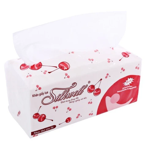Giấy ăn  Silkwell lốc đôi 280 tờ x2 + khuyến mại