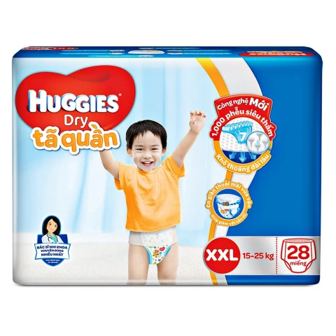 Tã bỉm quần  Huggies  XXL28