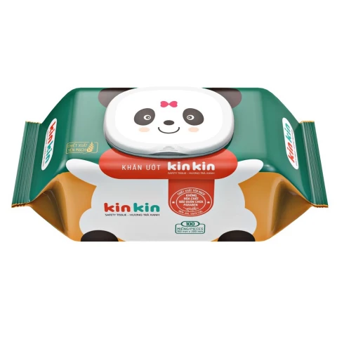 Khăn ướt  Kin kin 100 tờ mùi trà xanh mua 1 tặng 1