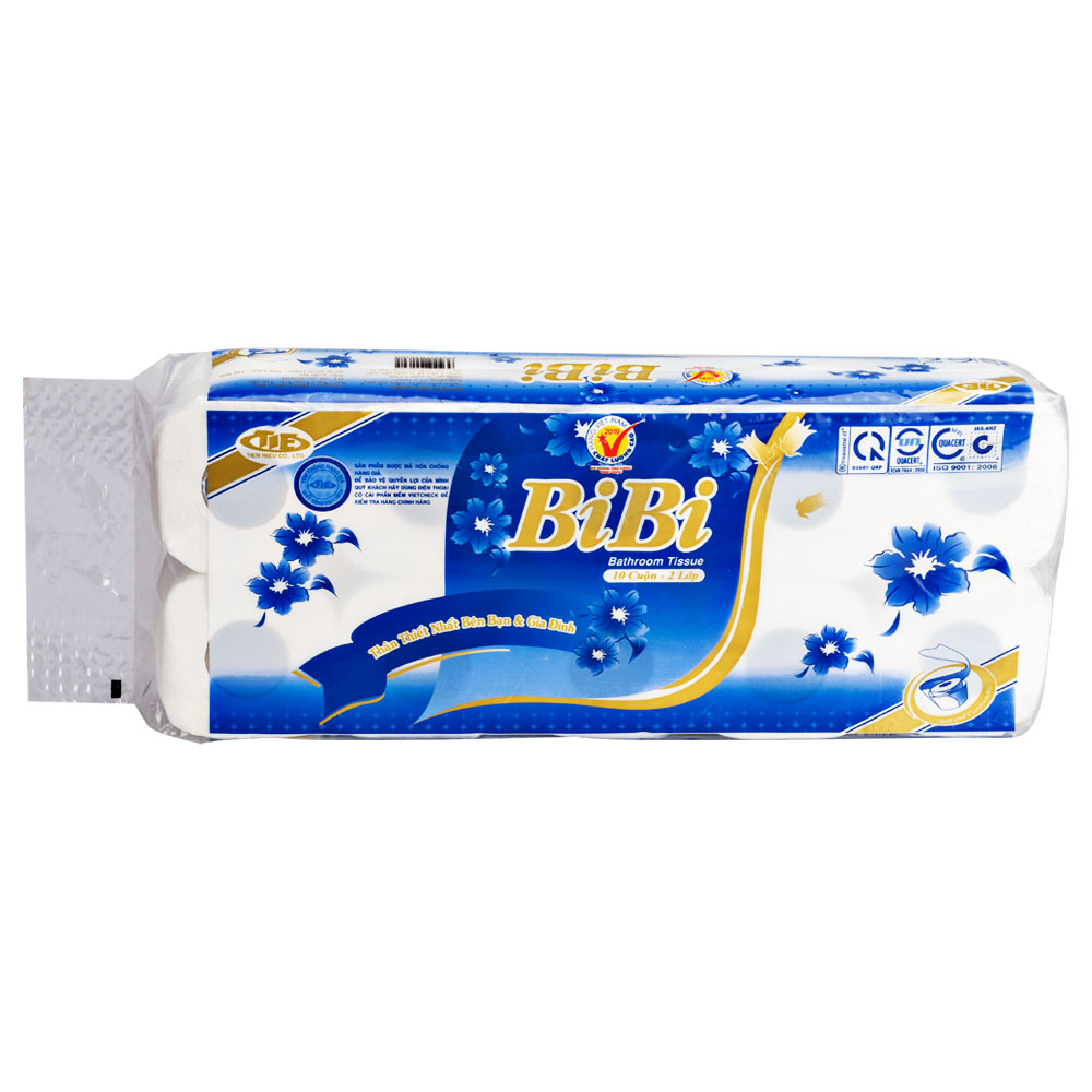 Giấy vệ sinh Bibicó lõi 10 cuộn