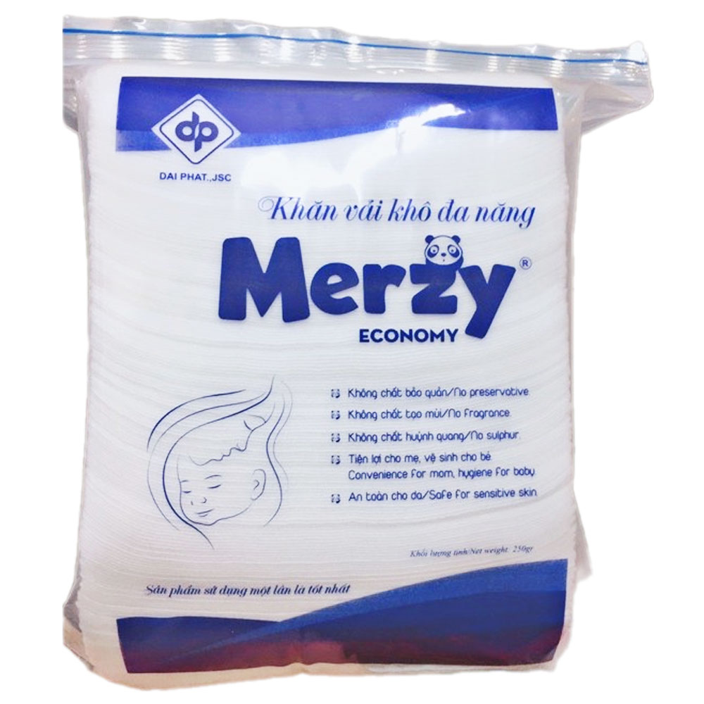 Giấy ăn Merzy khô đa năng 250g