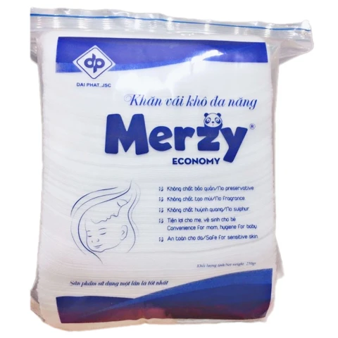 Giấy ăn Merzy khô đa năng 250g