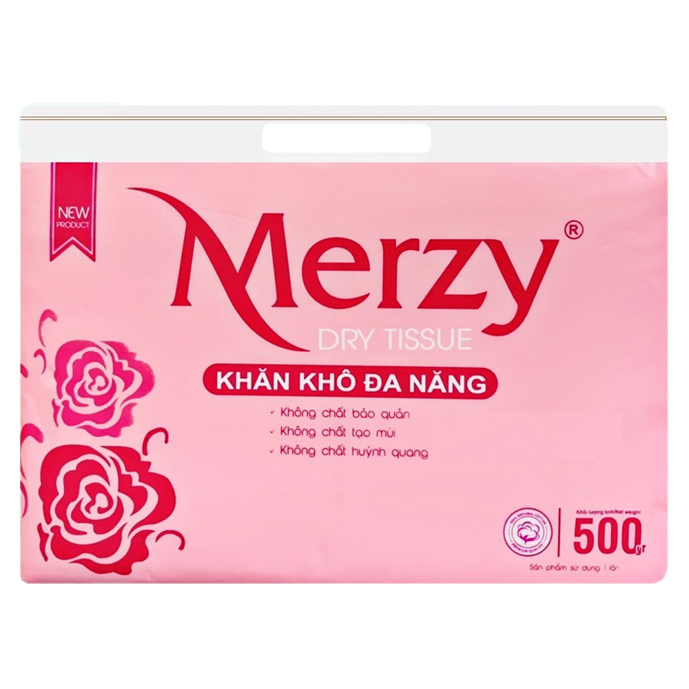 Giấy ăn Merzy khô đa năng 500g