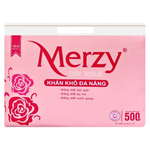 Giấy ăn Merzy khô đa năng 500g