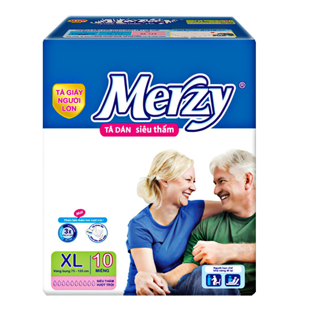 Tã dán người lớn   Merzy XL 10
