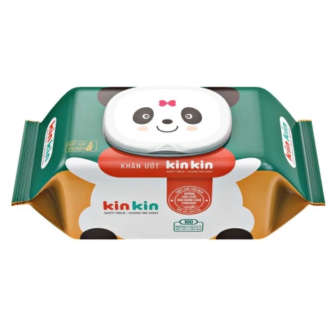 Khăn ướt   Kin Kin mùi trà xanh mua 2 tặng 1 -  100 tờ 