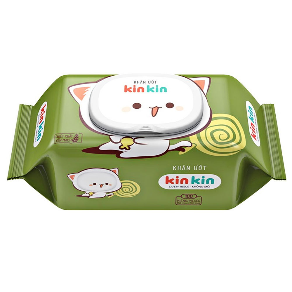 Khăn ướt   Kin Kin không mùi mua 2 tặng 1 -  100 tờ 