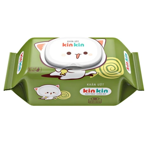 Khăn ướt   Kin Kin không mùi mua 2 tặng 1 -  100 tờ 