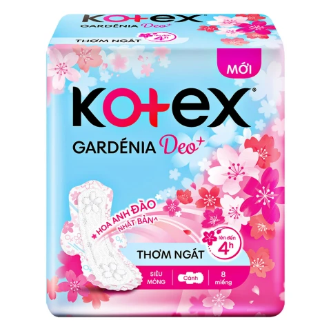 Băng vệ sinhKotex hoa anh đào siêu mỏng không cánh 23 cm 8 8 miếng 