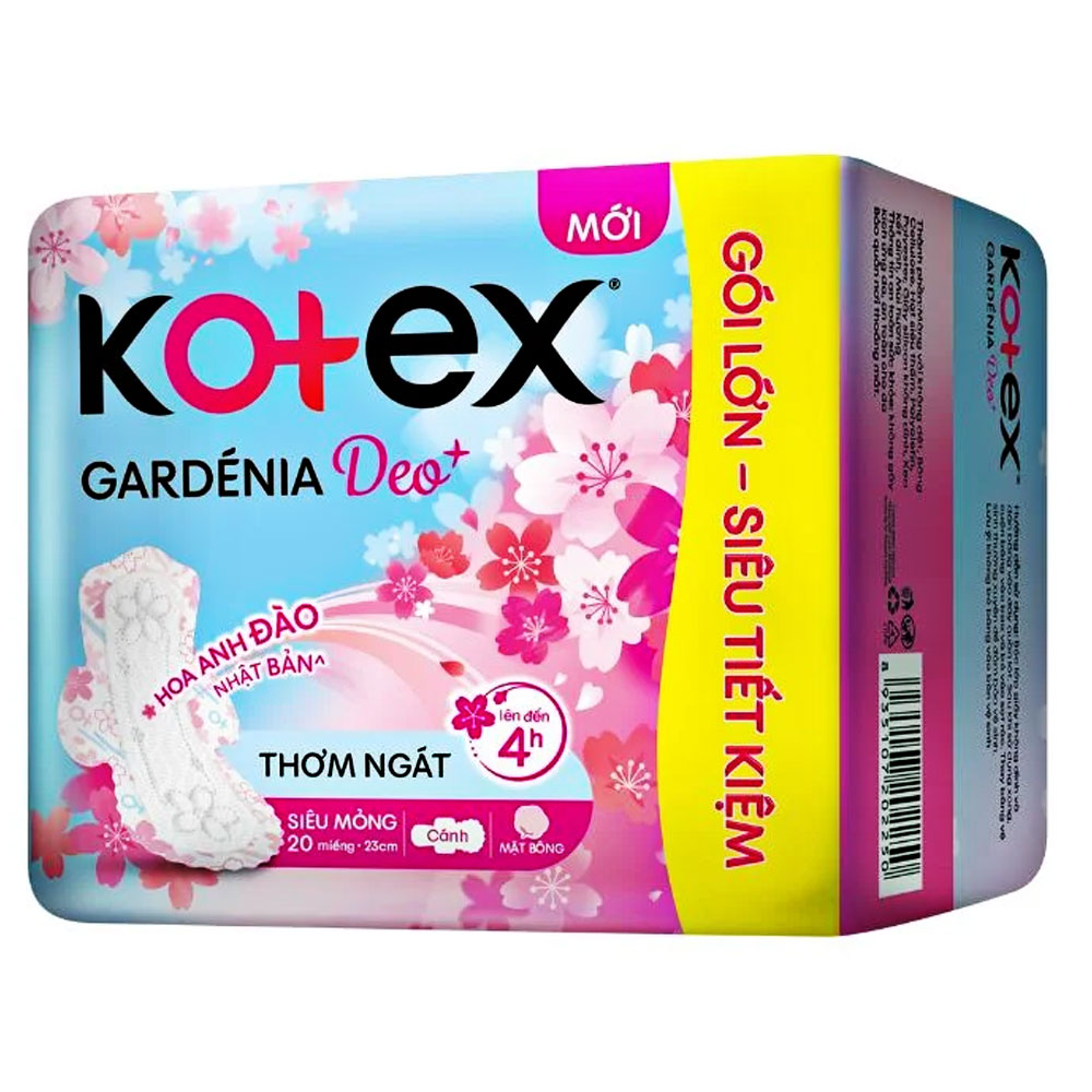 Băng vệ sinhKotex  hoa anh đào siêu mỏng cánh  230cm 20 miếng 